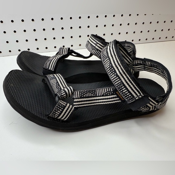 Teva Original Universal Sport Sandals Women’s 7 Black and White Geometric Print - Picture 9 of 15